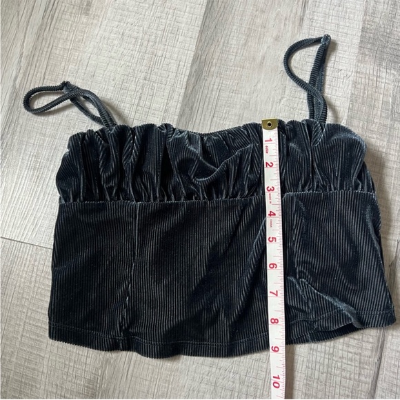 URBAN OUTFITTERS UO Eden Ruched Cami Vest In Blue/Navy Size Large - Picture 10 of 11